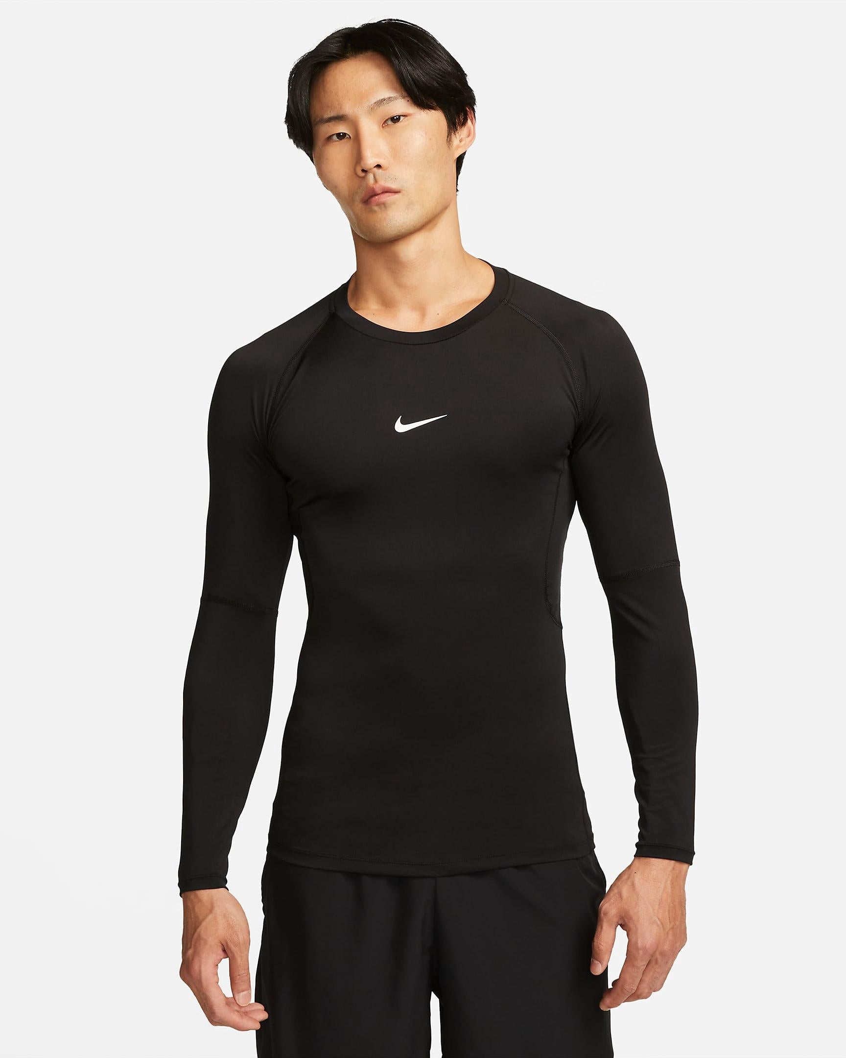 Maglia da fitness aderente a manica lunga FB7919 010 NIKE 
