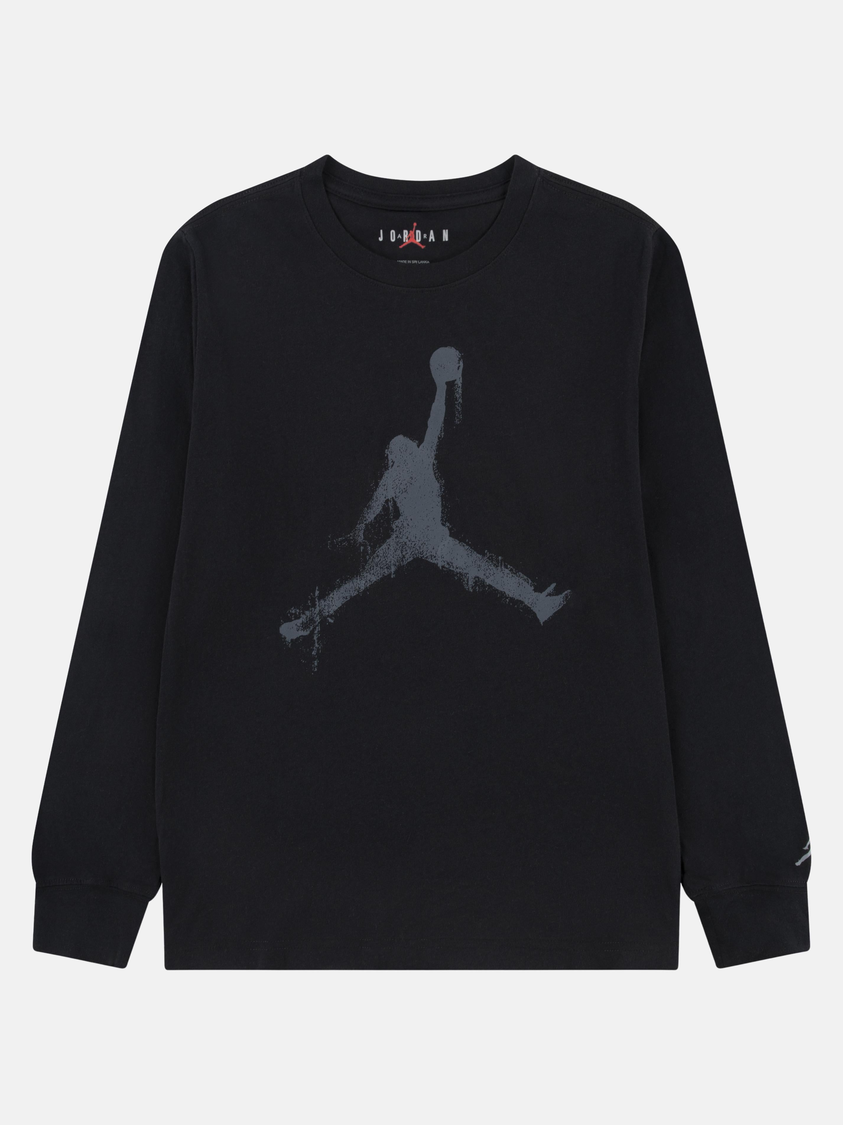 Jordan T-shirt da Ragazzo Manica Lunga Jumpman Drips Nera 95F353 023 JORDAN 