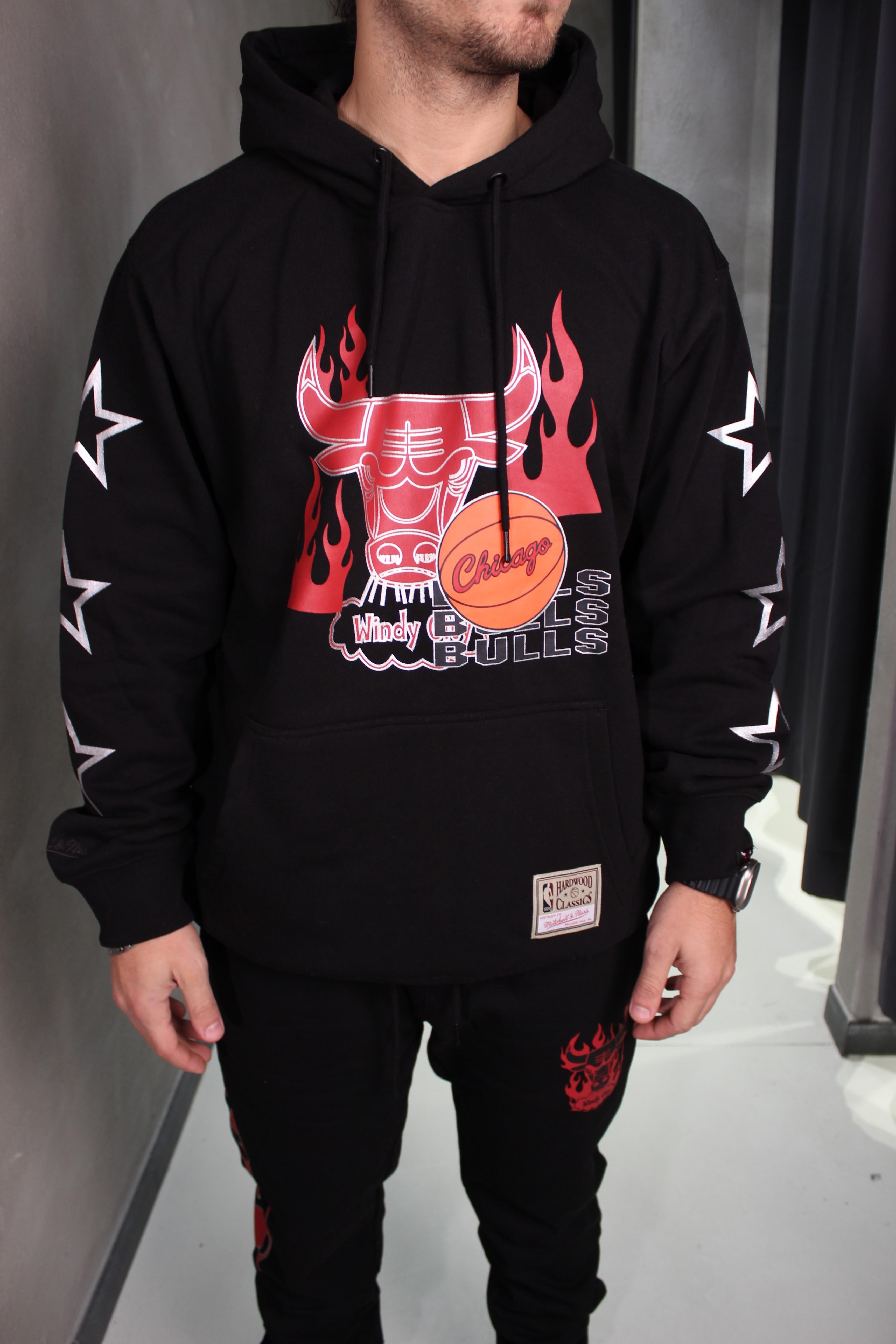 Nba Oversized Hoodie TH8916 CBUBLCK MITCHELL&NESS 