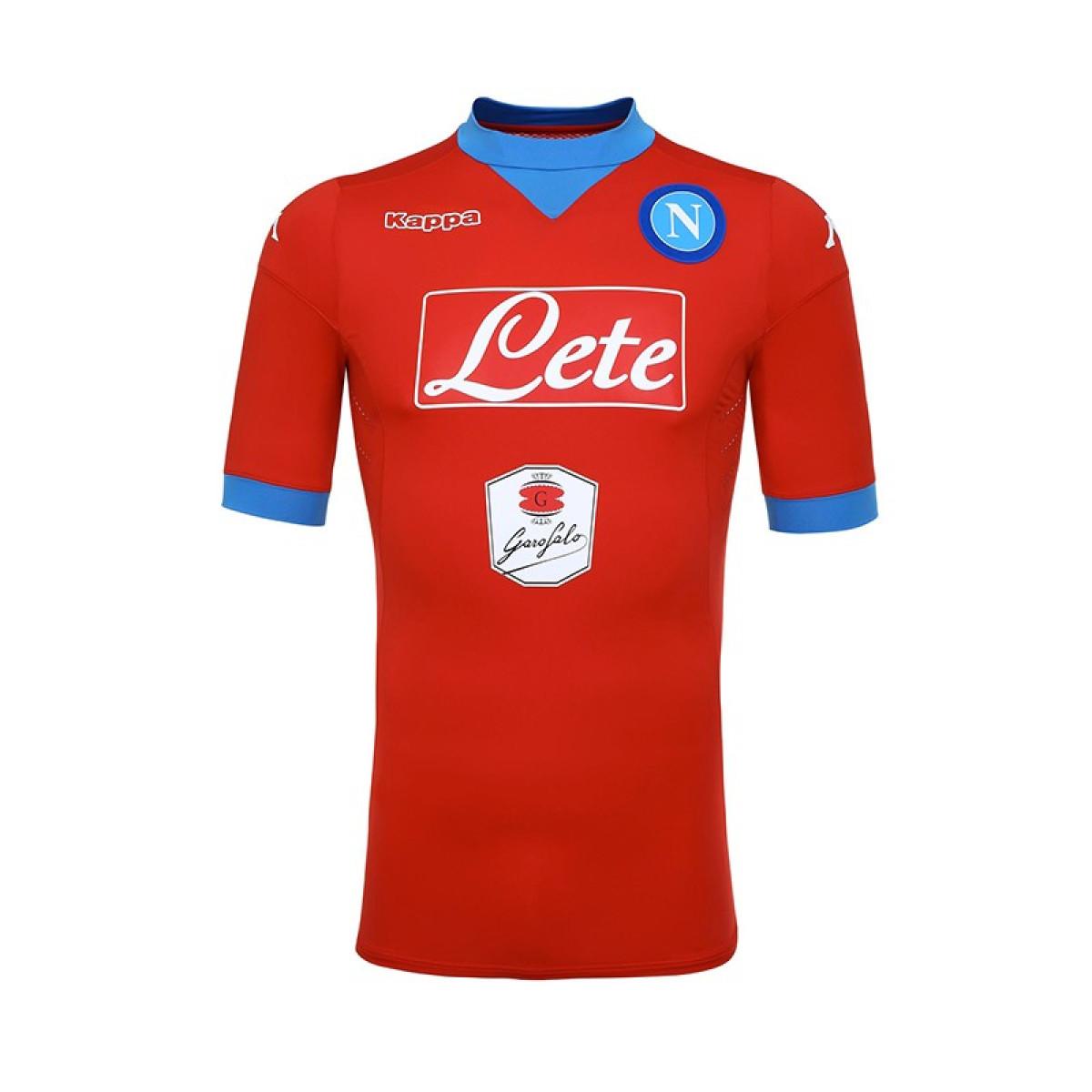 Maglia da gara ufficiale Napoli KAPPA UFFICALE ROSSA AZZ 15/16 KAPPA 