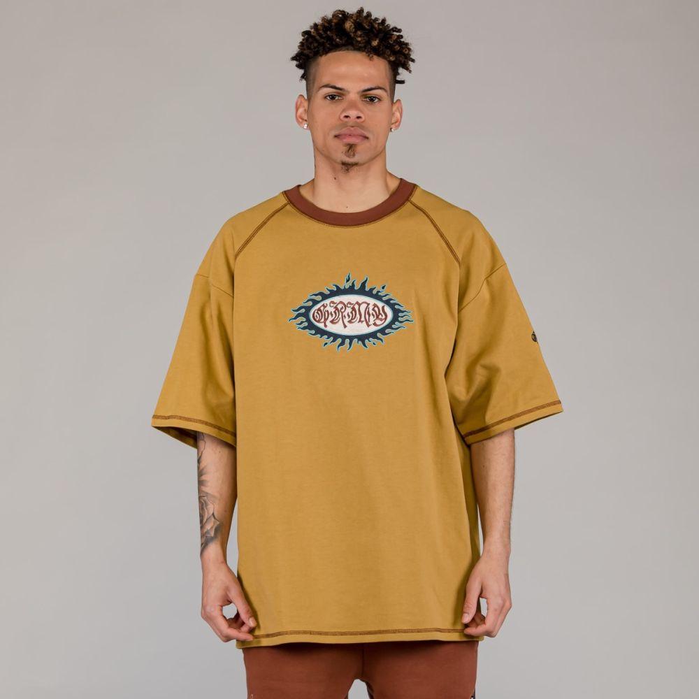 Oversized Heavy weight TEE GA659 BROWN GRIMEY 
