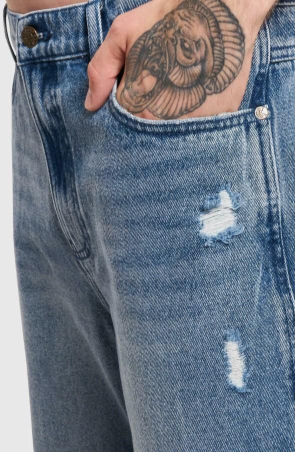 KK OG distressed baggy five pocket denim KM234033 1 KARL KANI 