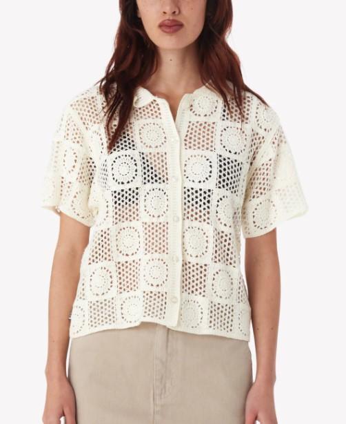Agatha crochet knit 22WC000688 UNBLEACHED OBEY 