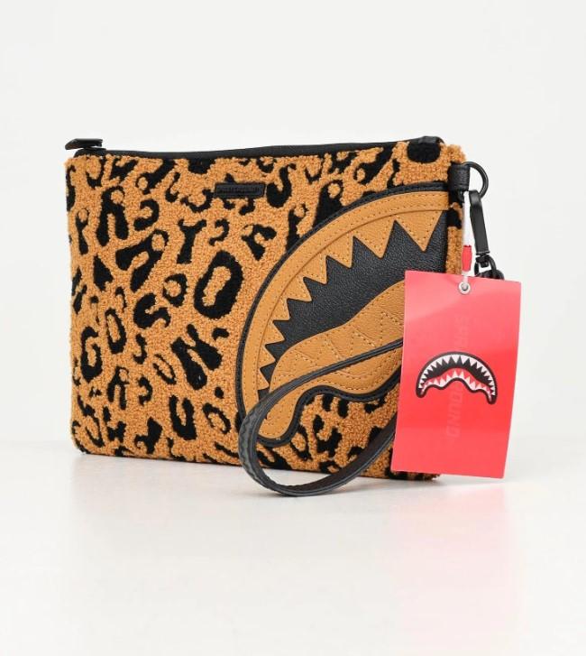 Chenille Cheetah Pouchette 910B6897NSZ UNI SPRAYGROUND 