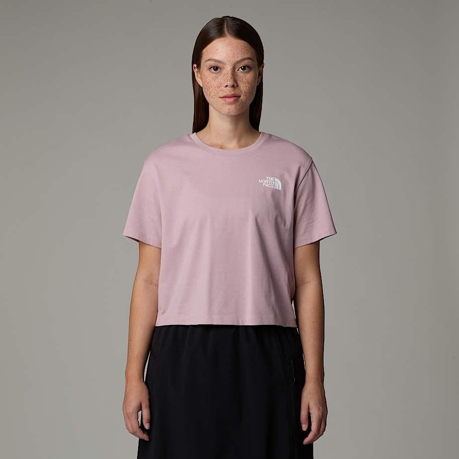 Simple Dome Cropped Slim tee NF0A87U4 0SO1 THE NORTH FACE 