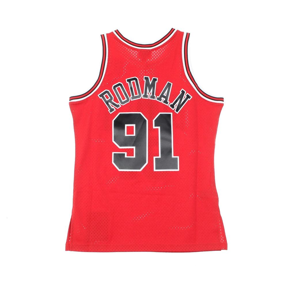 CHICAGO BULLS - DENNIS RODMAN SMJYGS18154 SCARLET MITCHELL&NESS 