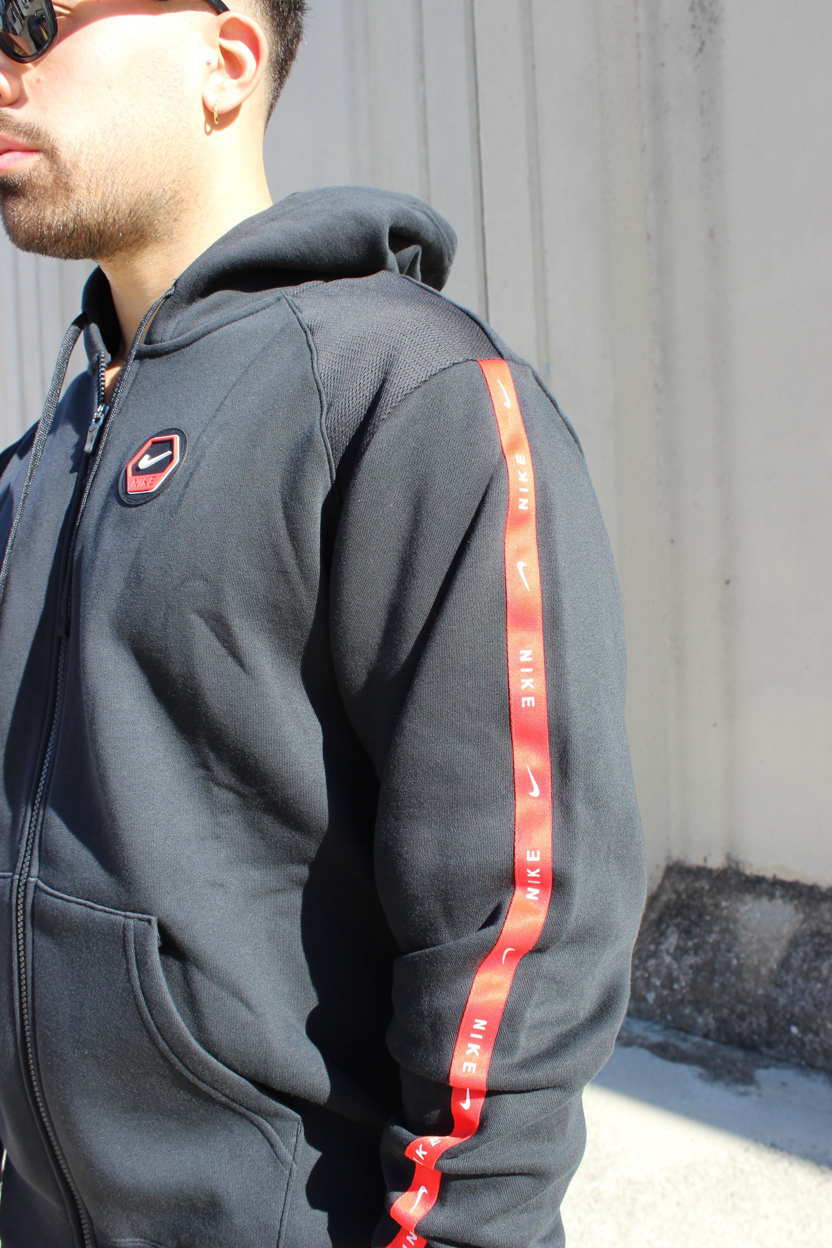 Tuta Con Cappuccio e Zip Con Cuciture A Contrasto IH4285 010 NIKE 