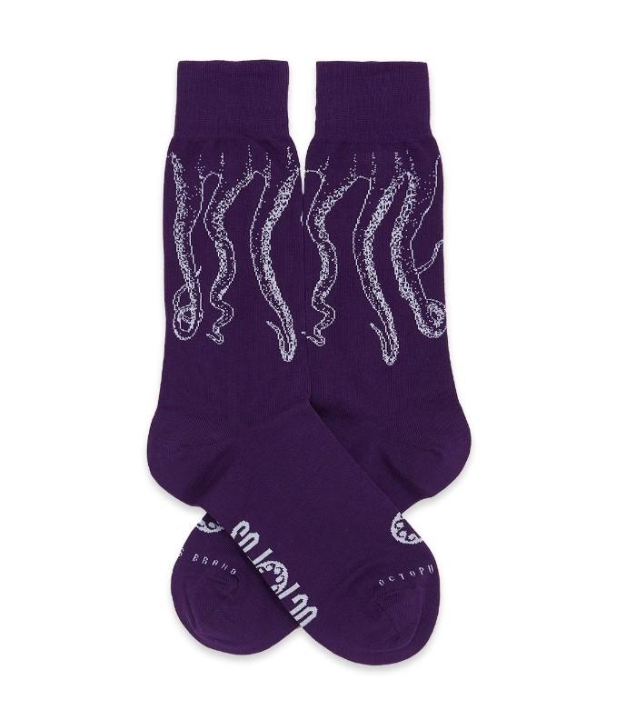 Outline socks 23SOSXP06 PURPLE OCTOPUS 