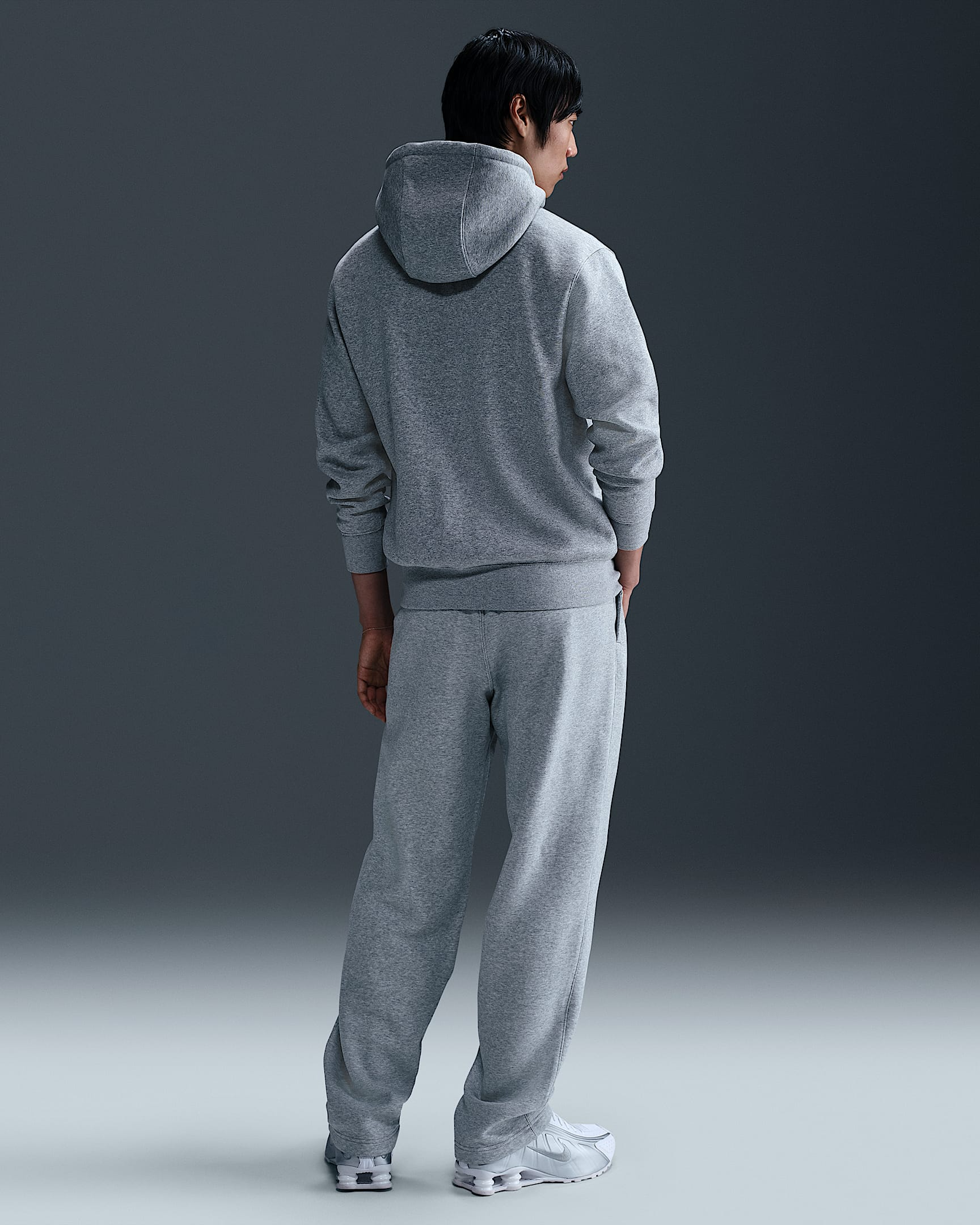 Club Felpa con cappuccio e zip a tutta lunghezza in fleece FN3861 063 NIKE 