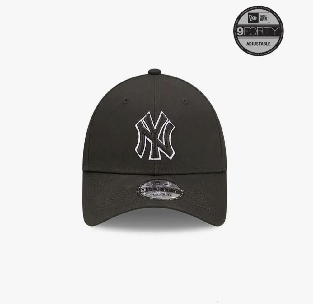 9FORTY NEW YORK YANKEES TEAM OUTLINE CAP 60298628 BLKTPP NEW ERA 