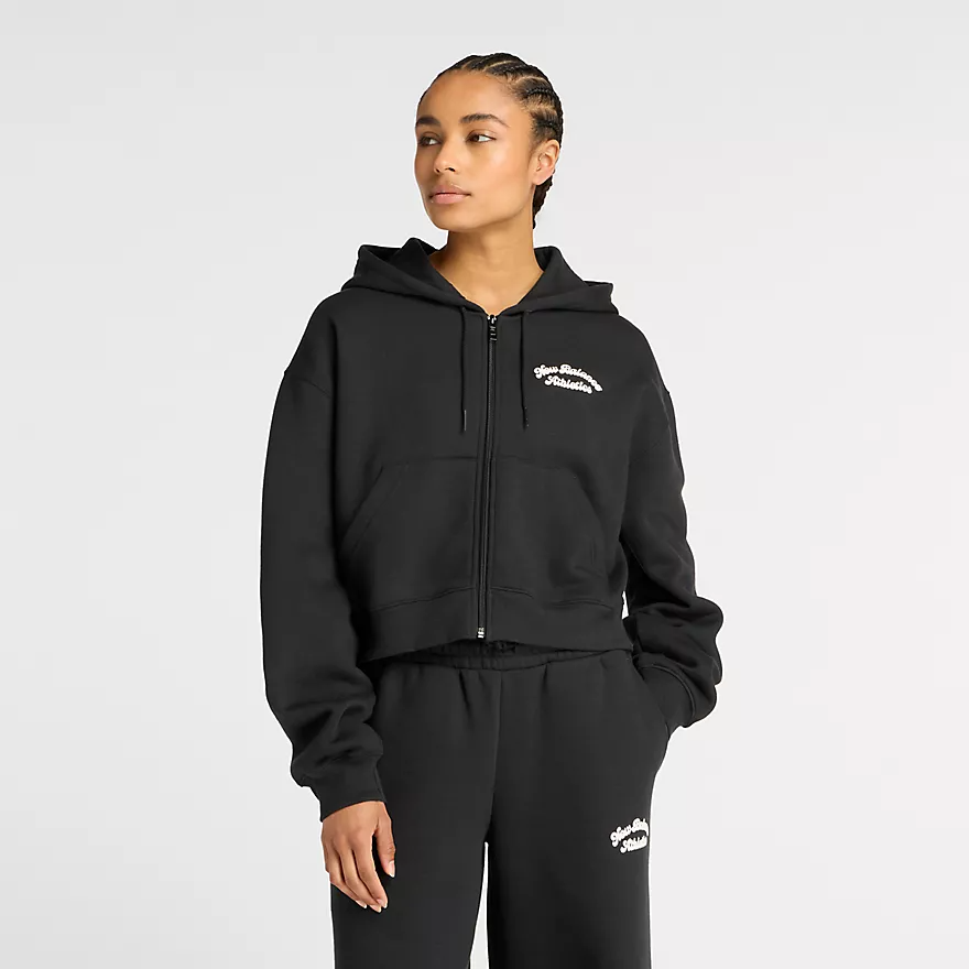 Linear Heritage Fleece Full Zip WJ53509- BK NEW BALANCE 