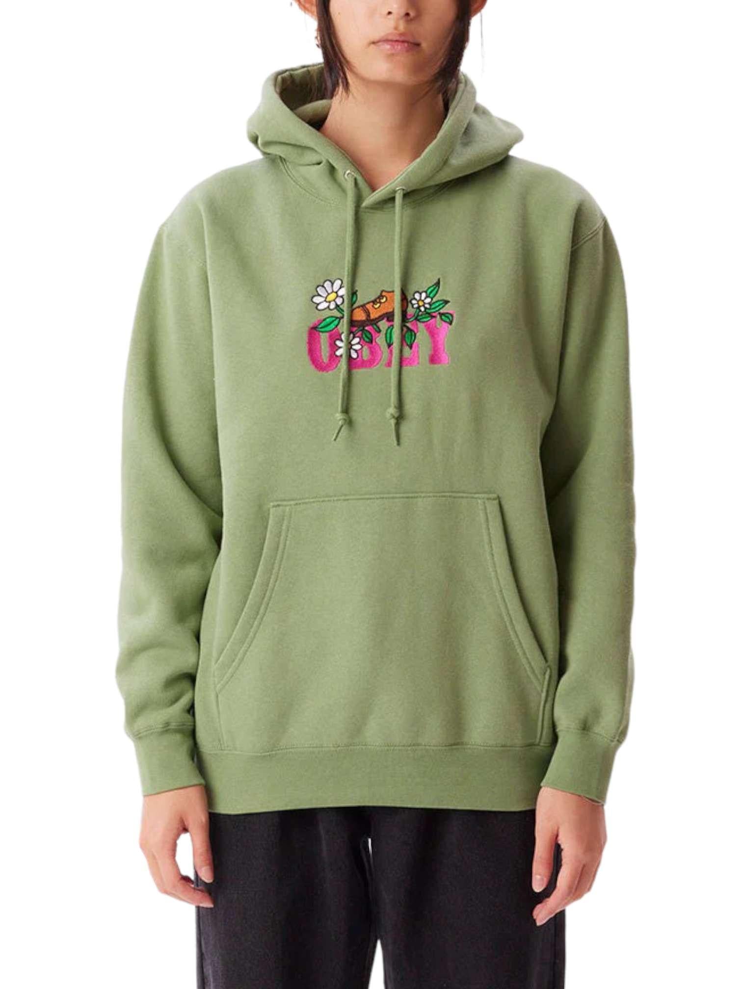 Obey step pullover hoodie 22UC000040 JADE OBEY 