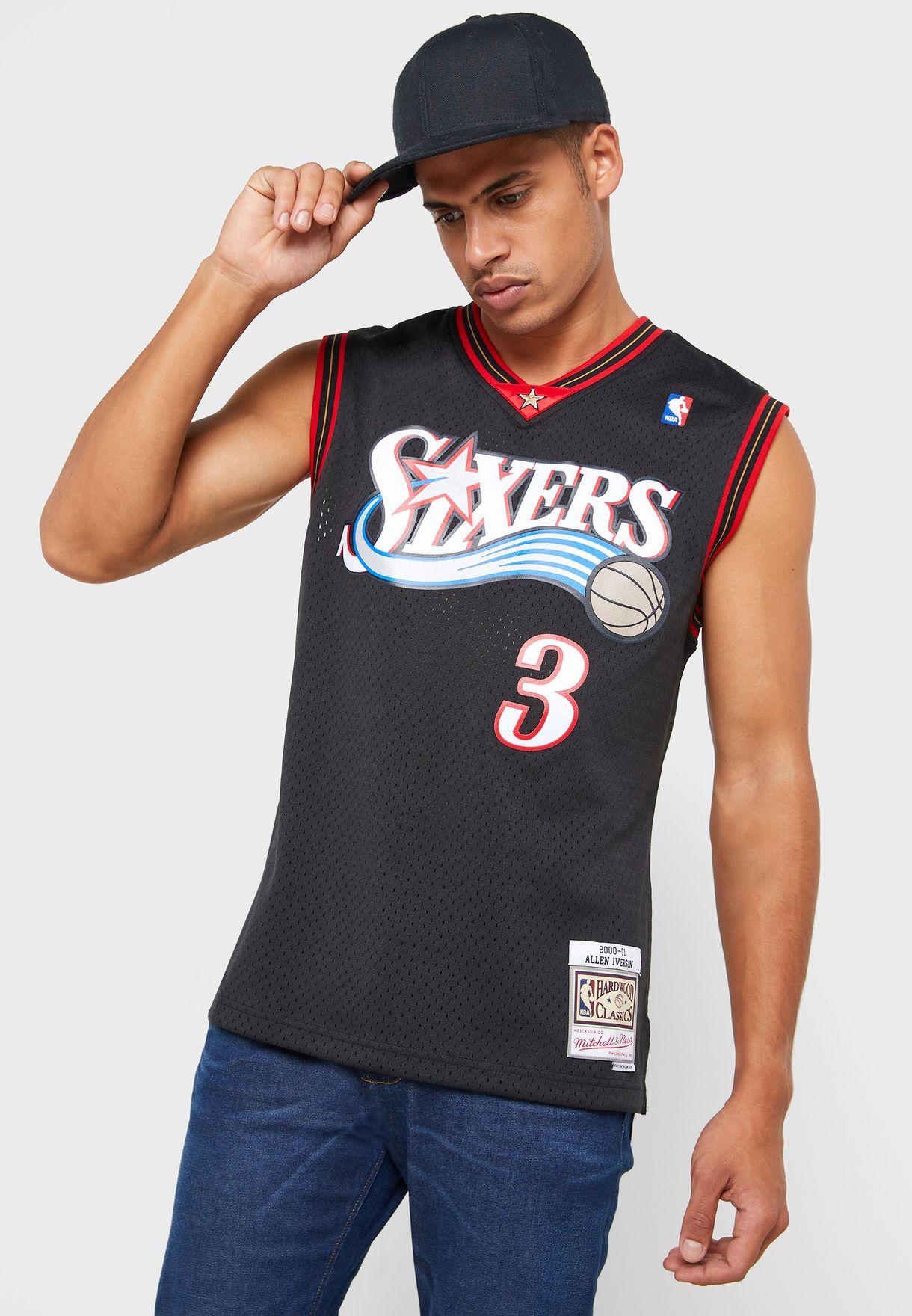 Mitchell & Ness NBA Swingman Jersey Philadelphia 76ers SMJYGS18201 BLK MITCHELL&NESS 