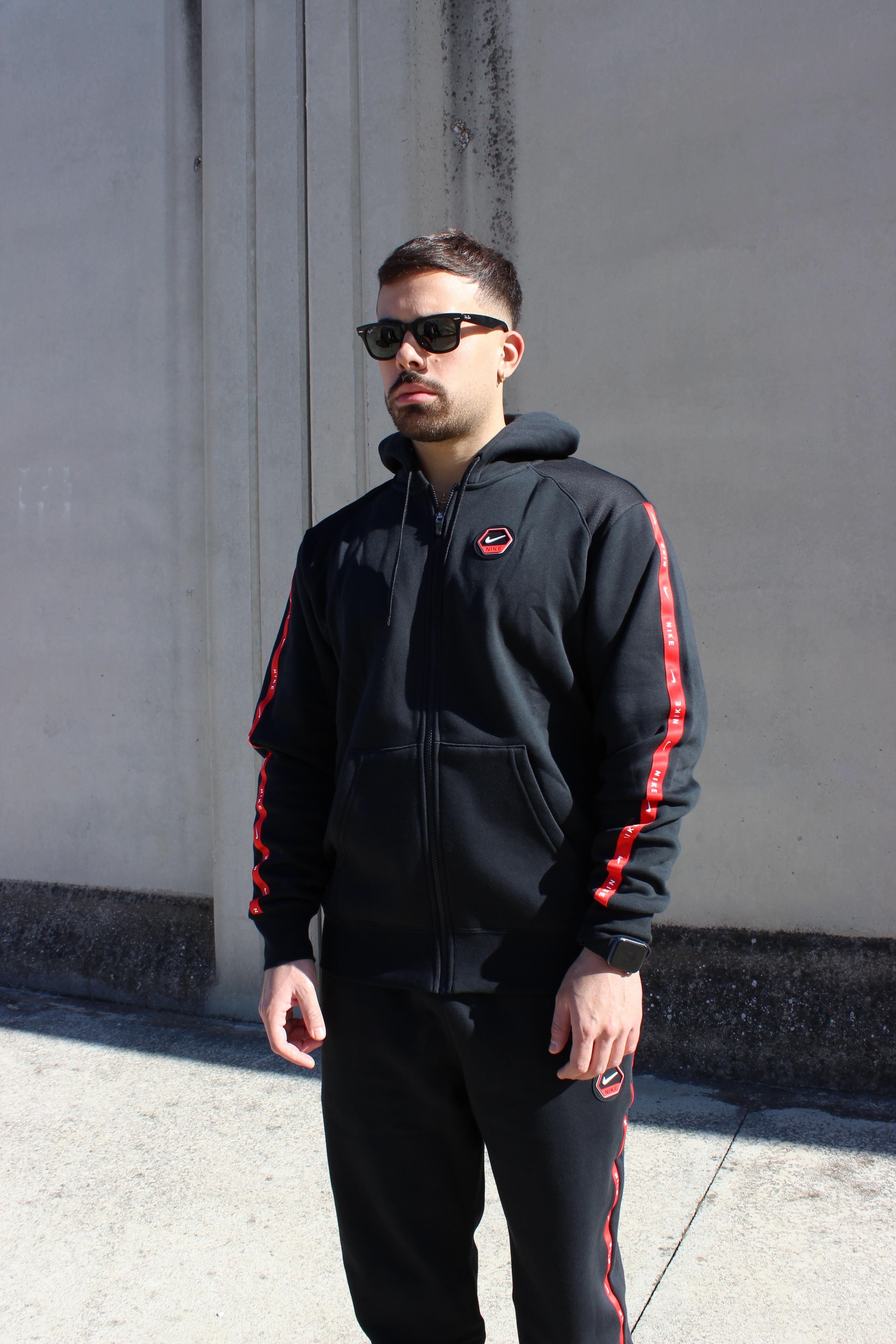 Tuta Con Cappuccio e Zip Con Cuciture A Contrasto IH4285 010 NIKE 