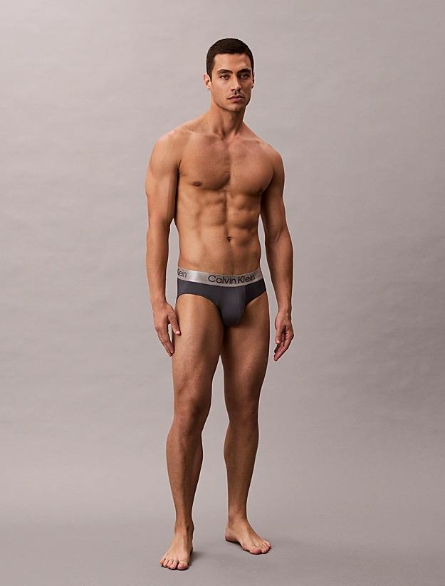 Slip con vestibilità a livello dei fianchi in confezione da 3 - Microfibre Stretch LV00NB4122 0GU CALVIN KLEIN 