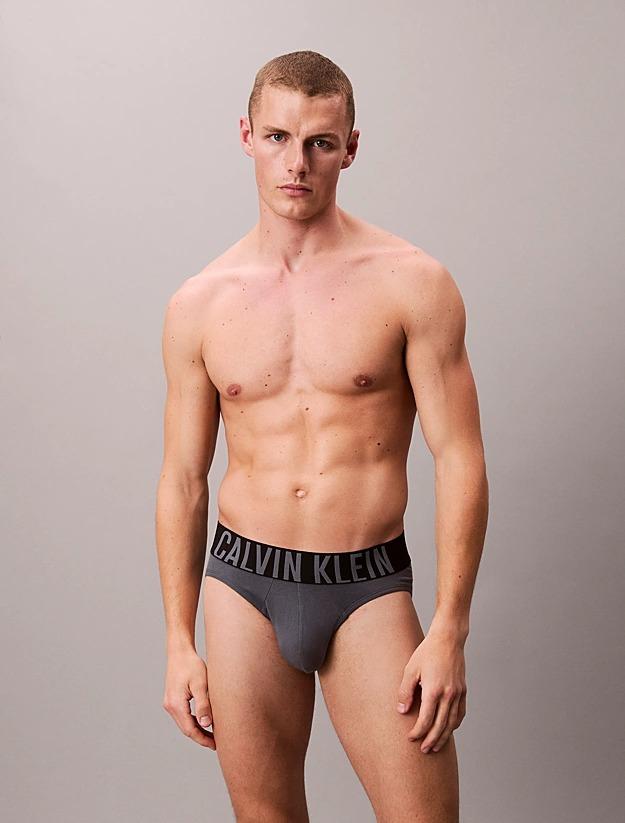 Slip con vestibilità a livello dei fianchi in confezione da 3 - Microfibre Stretch 000NB3607A ZDB CALVIN KLEIN 