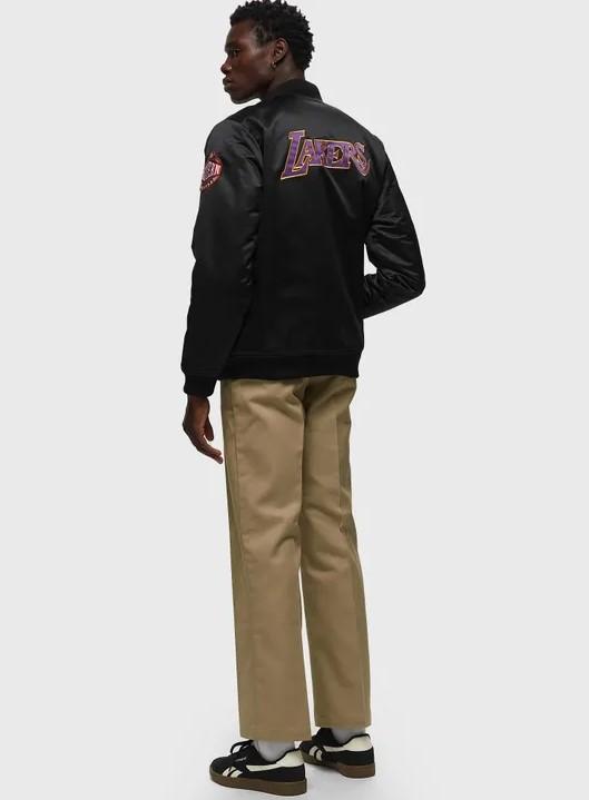 Satin Bomberl OJZP5927 LALBLK MITCHELL&NESS 