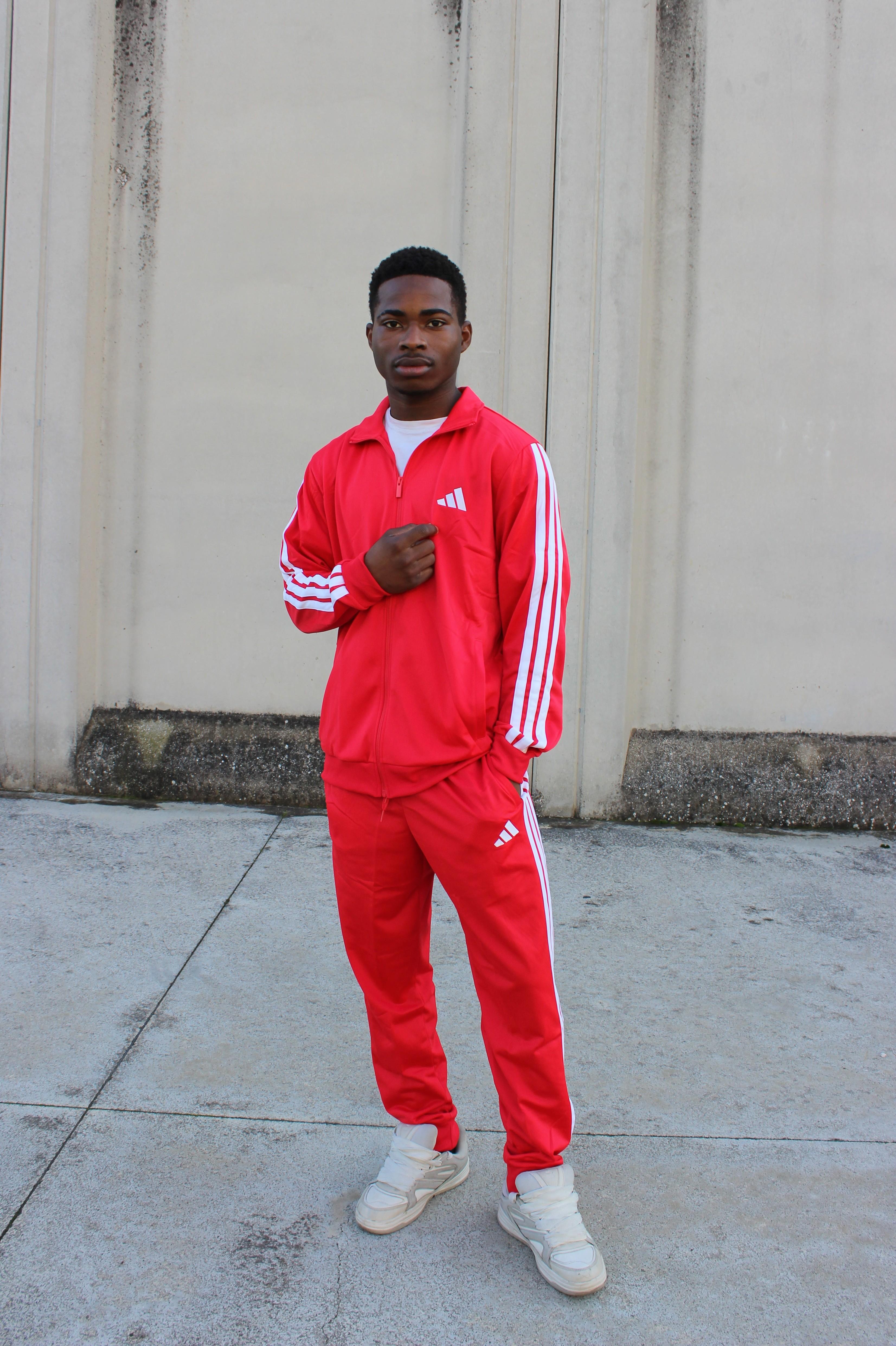 Tuta sportiva Basic 3 Strisce Tricot Track Suit JX8731 UNI ADIDAS 