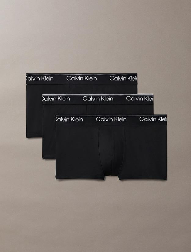 Boxer a vita bassa in confezione da 3 - Microfibre Stretch LV00NB4409 UB1 CALVIN KLEIN 