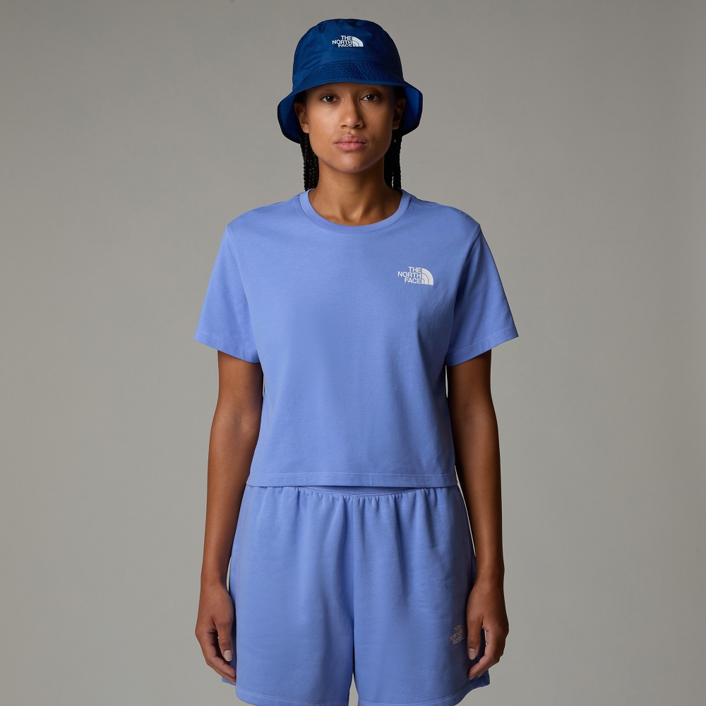 Simple Dome Cropped Slim tee NF0A87U4 0YIL THE NORTH FACE 