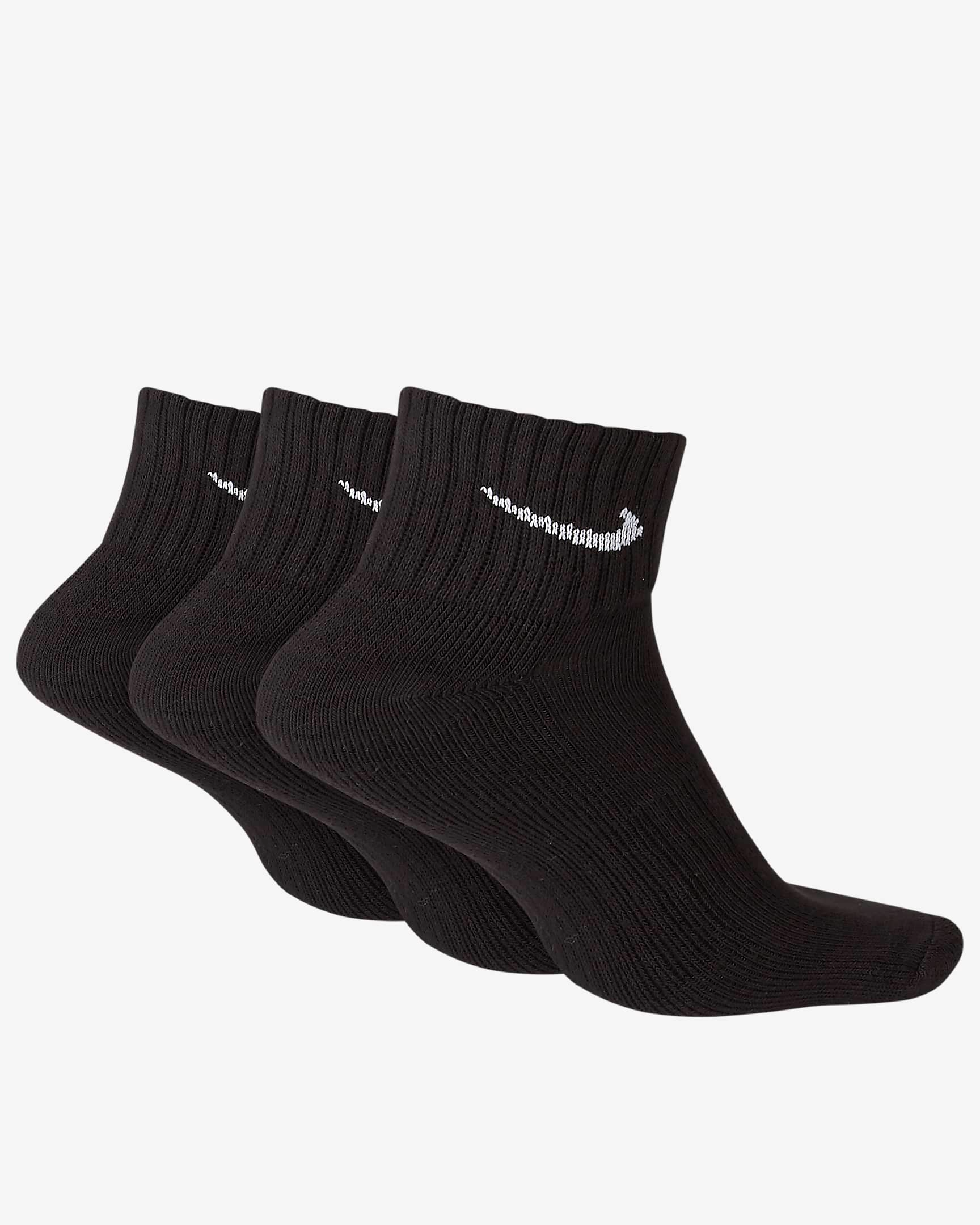 U Nk Everyday Cush Ankle 3pr SX7667 010 NIKE 
